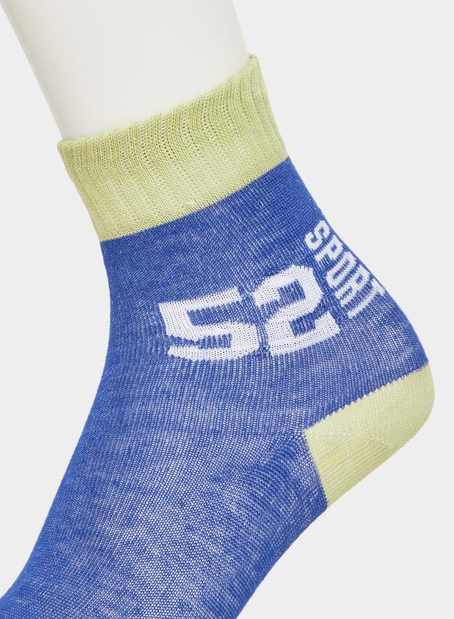 ستايلي طقم 5 جوارب مطبوعة بنمط كتل الألوان - Image 3